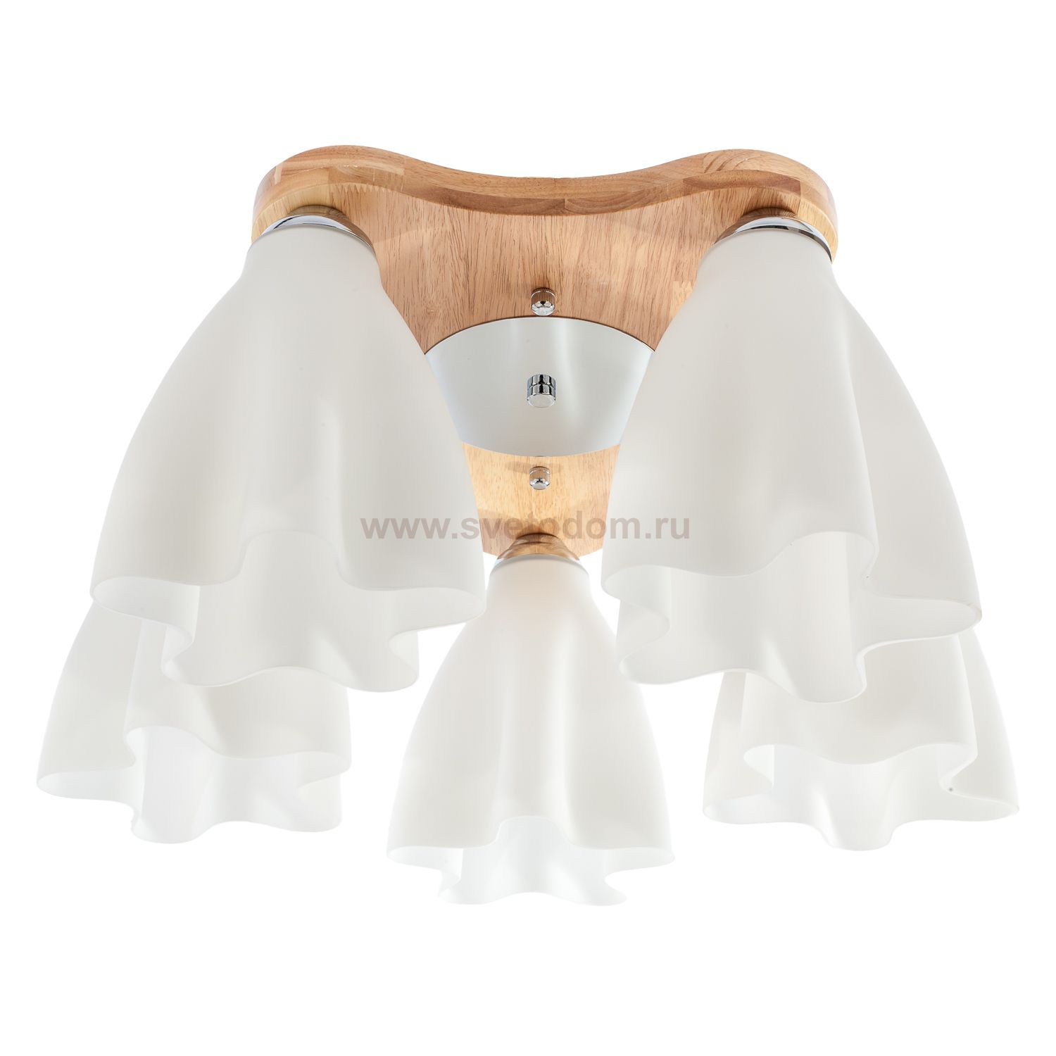 Люстра потолочная с деревом G31022/5WOOD WT Gerhort