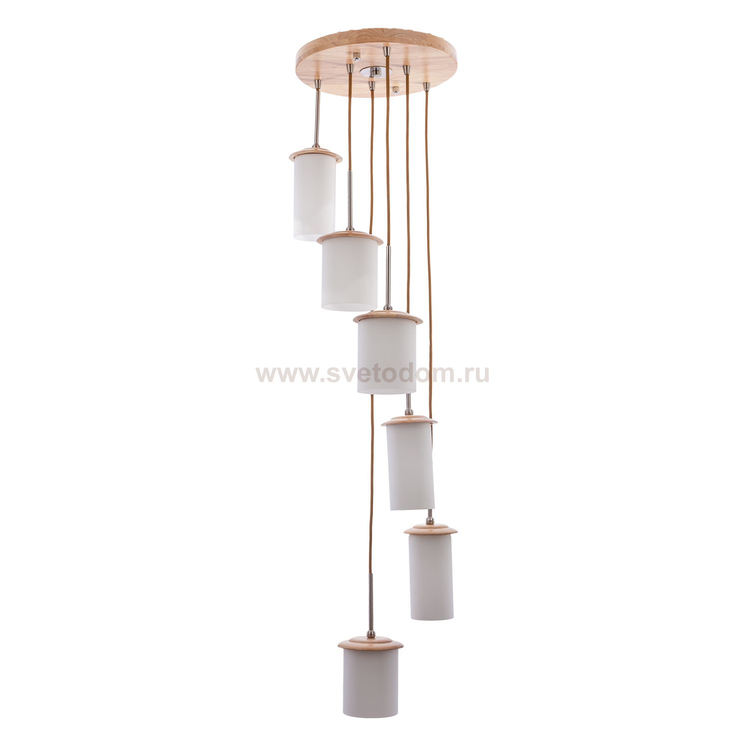 Подвесной светильник G31024/6S WOOD WT Gerhort