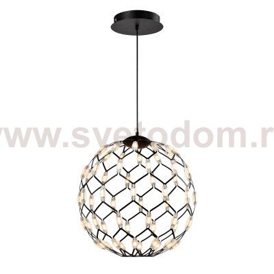 Подвесная светодиодная люстра G31077/500BK BK+WT Gerhort