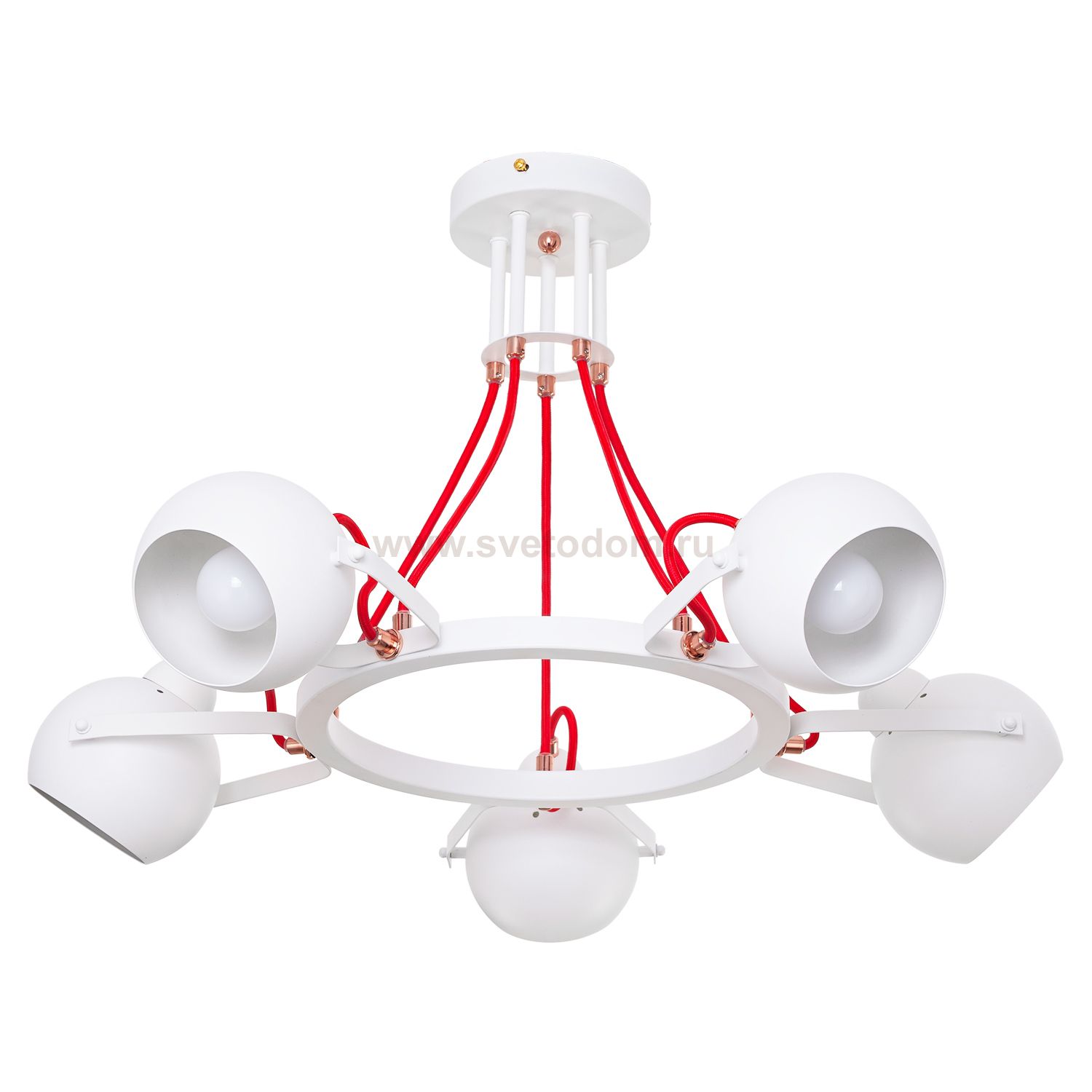 Подвесная люстра G31095/5WT+RD WT Gerhort