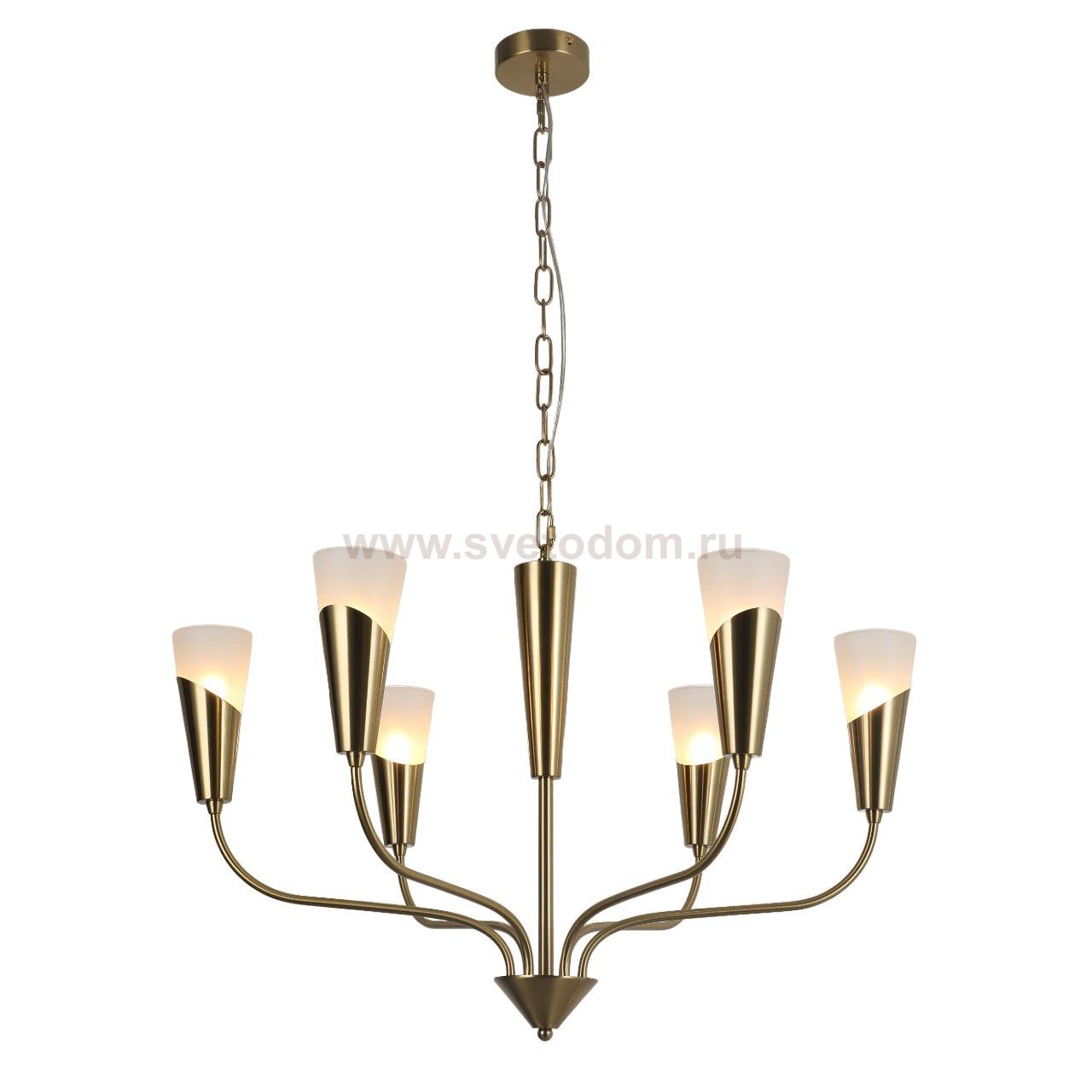 Люстра в стиле модерн G31219/6BRS BRS+WT Gerhort