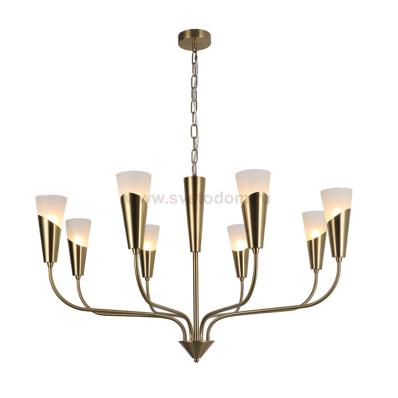 Люстра в стиле модерн G31219/8BRS BRS+WT Gerhort