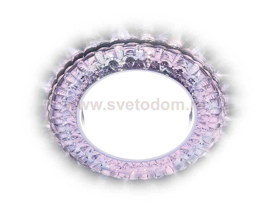 Светильник точечный Ambrella G315 PR/WH хром/перламутровый GX53+3W(LED WHITE) GX53 SPOT