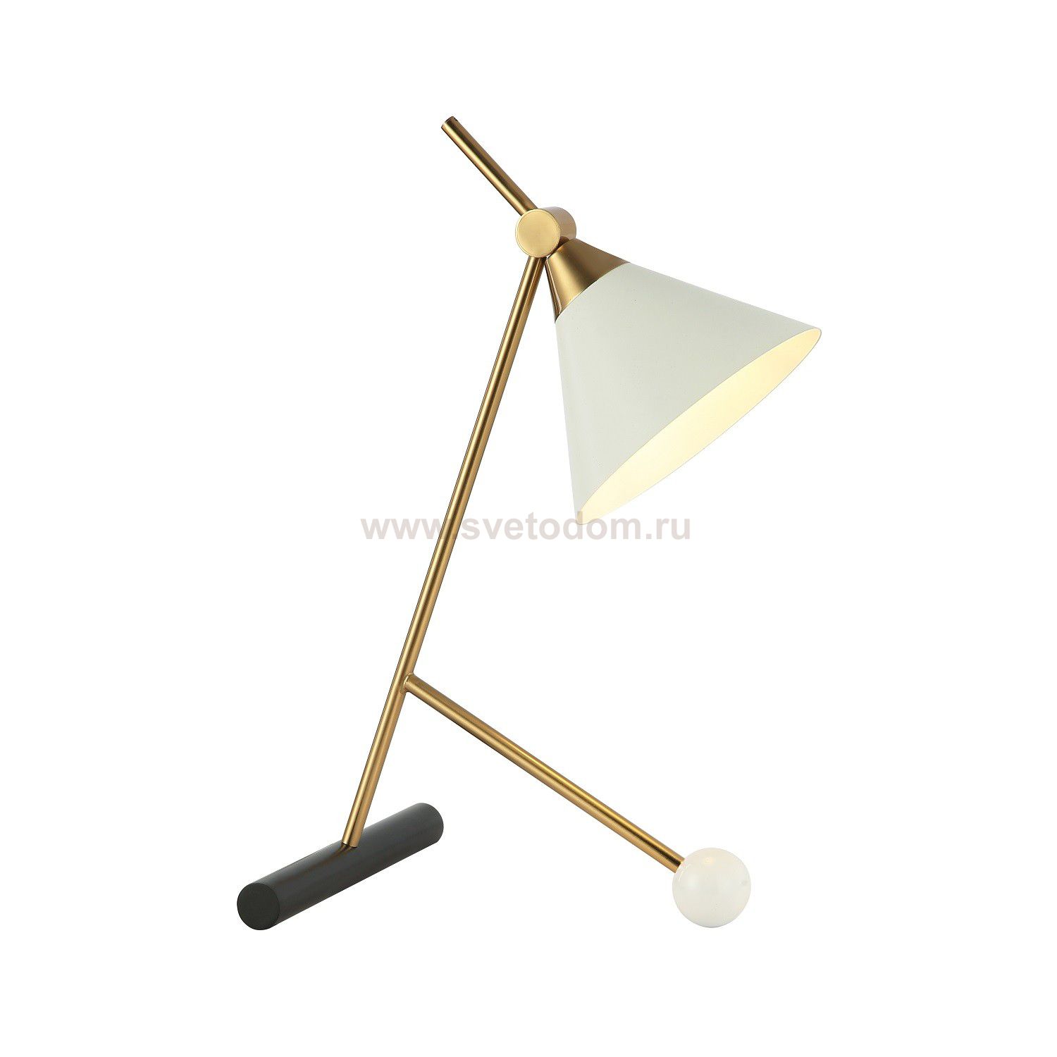 Настольная лампа G32148/1T BRS+BK+WT WT Gerhort