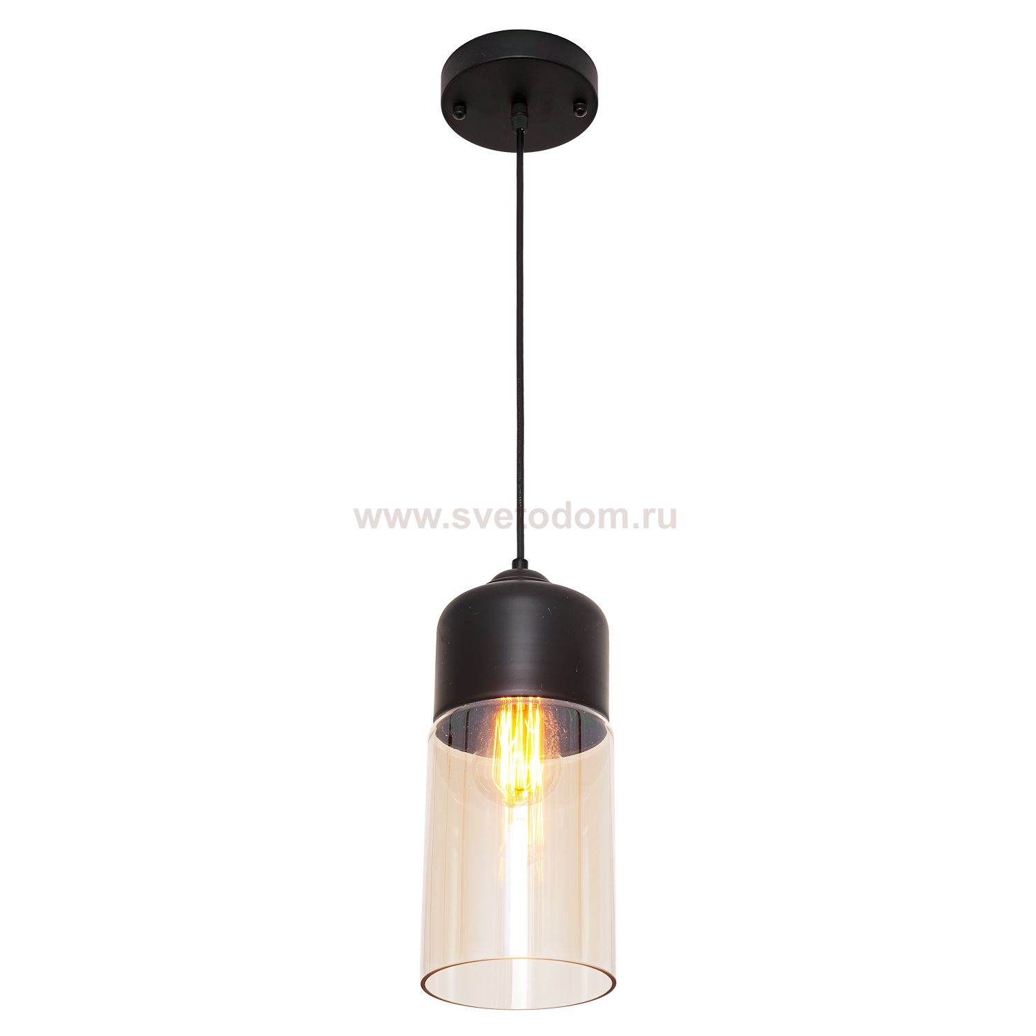 Подвесной светильник G51129/1C BK BK+CL Gerhort