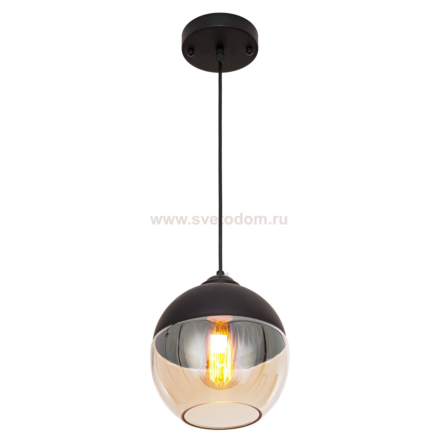 Подвесной светильник G51129/1D BK BK+CL Gerhort