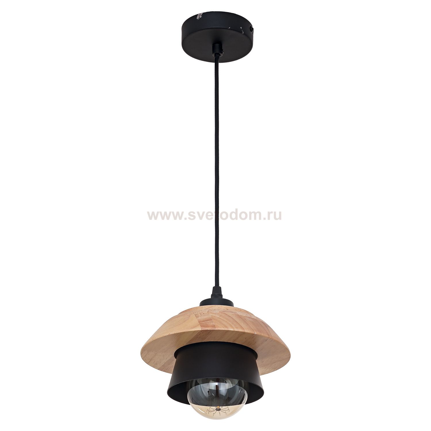 Подвесной светильник G51135/1BK WOOD Gerhort