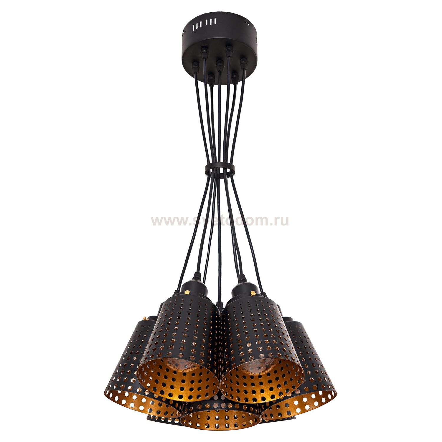 Подвесной светильник G51136/7BK BK+GD Gerhort