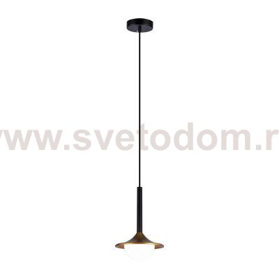 Подвесной светодиодный светильник G51210/1BK+GD WT Gerhort