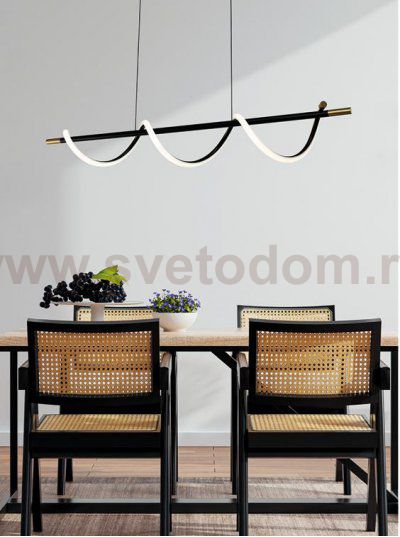 Потолочный светодиодный светильник G51249/1BK+GD Gerhort