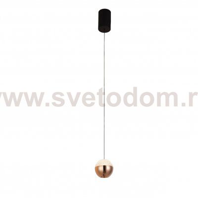 Подвесной светодиодный светильник G52116/1BK GD+CL Gerhort