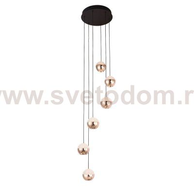 Подвесной светодиодный светильник G52116/6BK GD+CL Gerhort