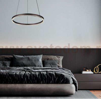 Подвесной светодиодный светильник G52117/1BK CF+CL Gerhort