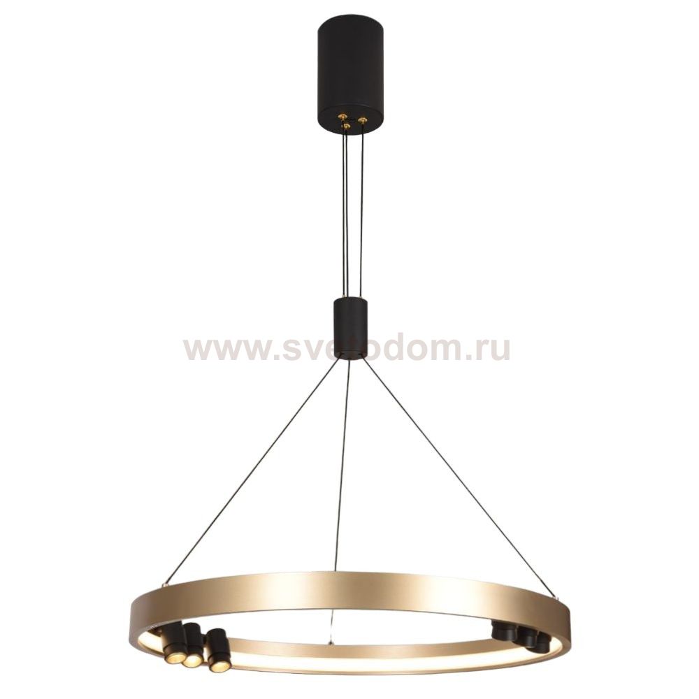 Подвесной светодиодный светильник G52128/1+6BK GD+BK Gerhort