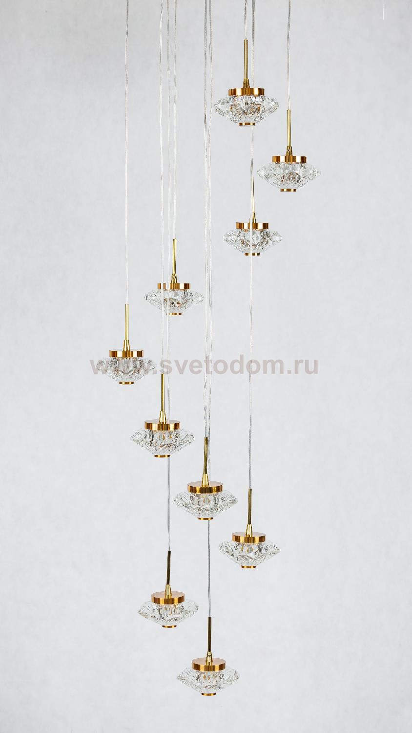 Подвесной светодиодный светильник G52142/10BRS CL Gerhort