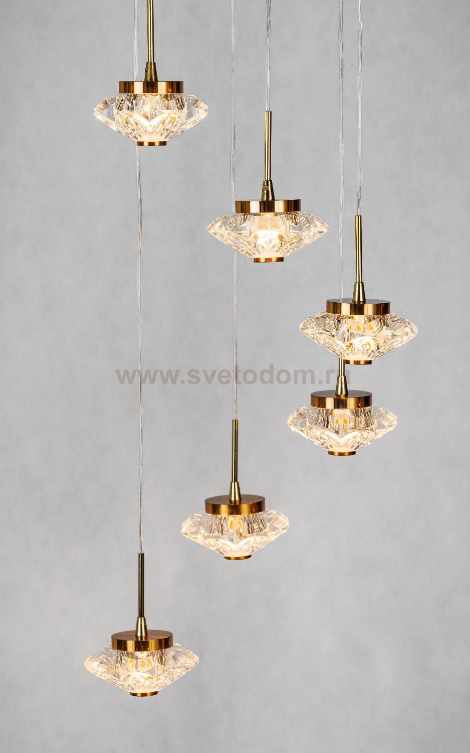 Подвесной светодиодный светильник G52142/6BRS CL Gerhort