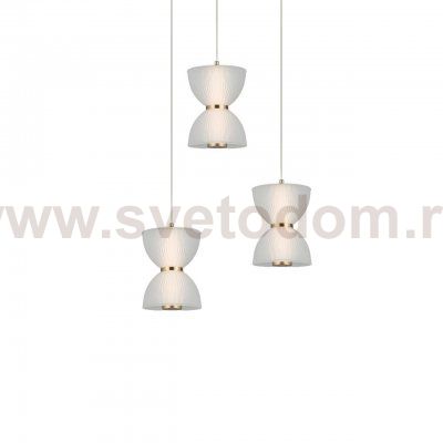 Подвесной светодиодный светильник G52156/3BK BRS+WT Gerhort