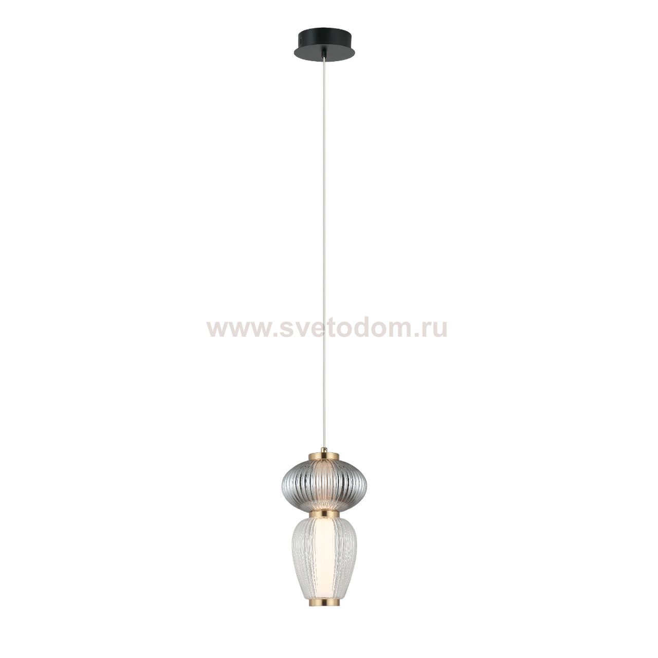 Подвесной светодиодный светильник G52158B/2BK BRS+WT+SM+CL Gerhort