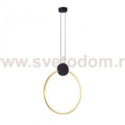 Подвесной светодиодный светильник G52162/1A BK BK+BRS Gerhort