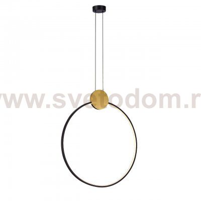 Подвесной светодиодный светильник G52162/1B BK BK+BRS Gerhort