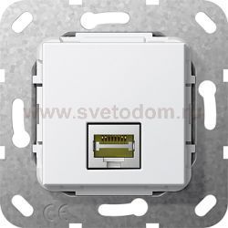 Gira S-55 Бел глянц Разъем MJ RJ45 Cat 6A 10 GB (G569503)