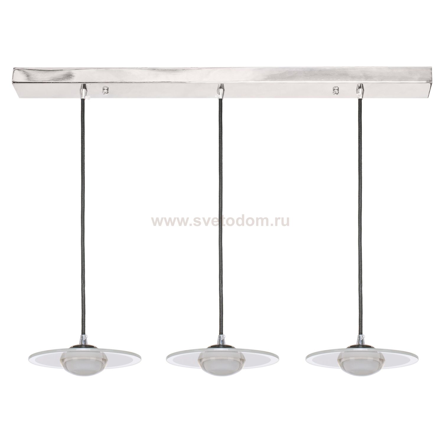 Подвесной светодиодный светильник G61033/3CR+BK WT Gerhort