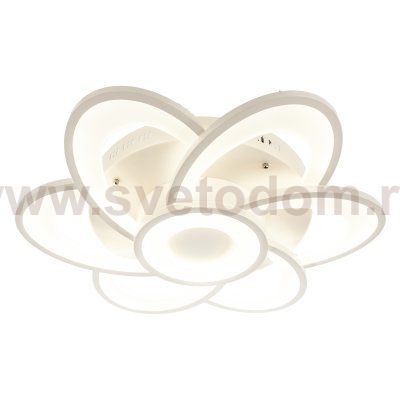 Потолочная светодиодная люстра G61065/6+1WT RC Gerhort