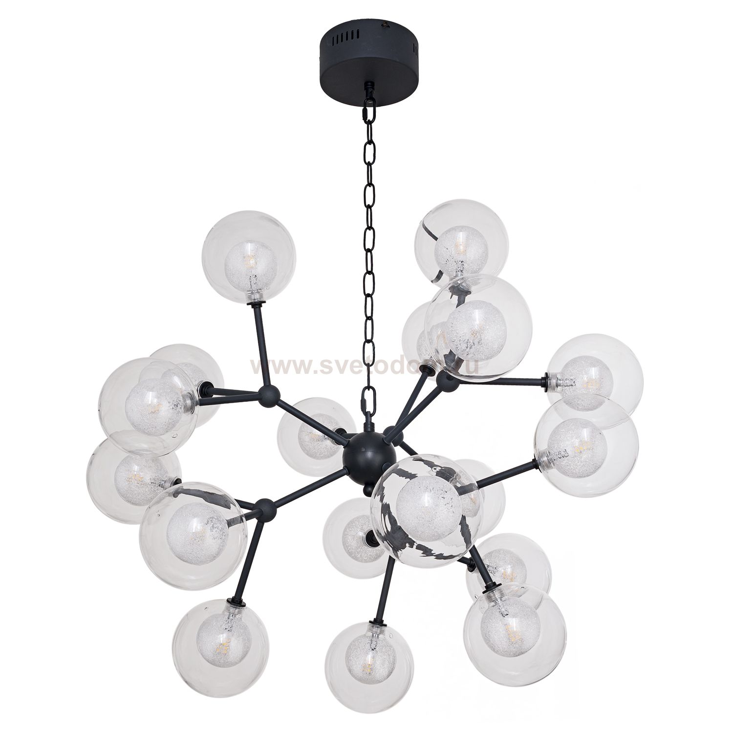 Подвесная люстра G61147/18BK WT+CL Gerhort