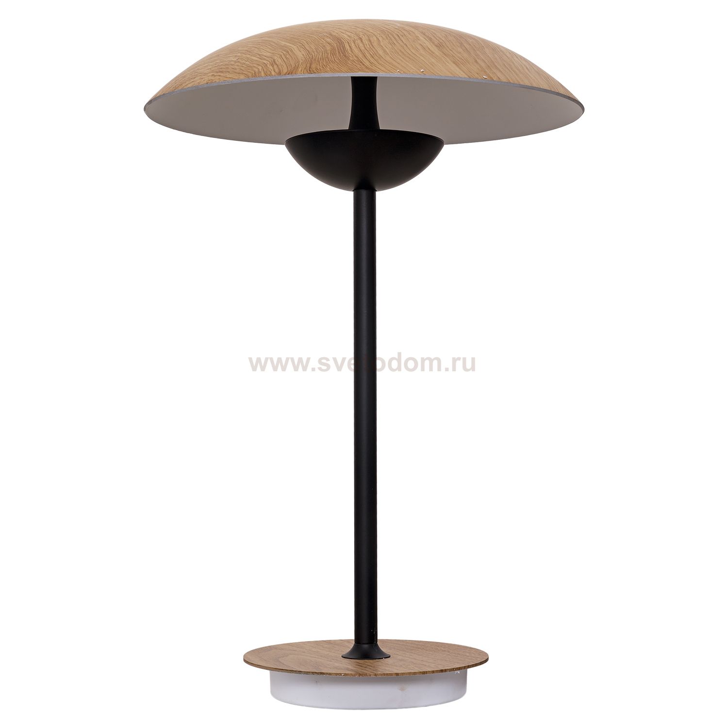 Настольная светодиодная лампа G61165/1T BK+WOOD Gerhort