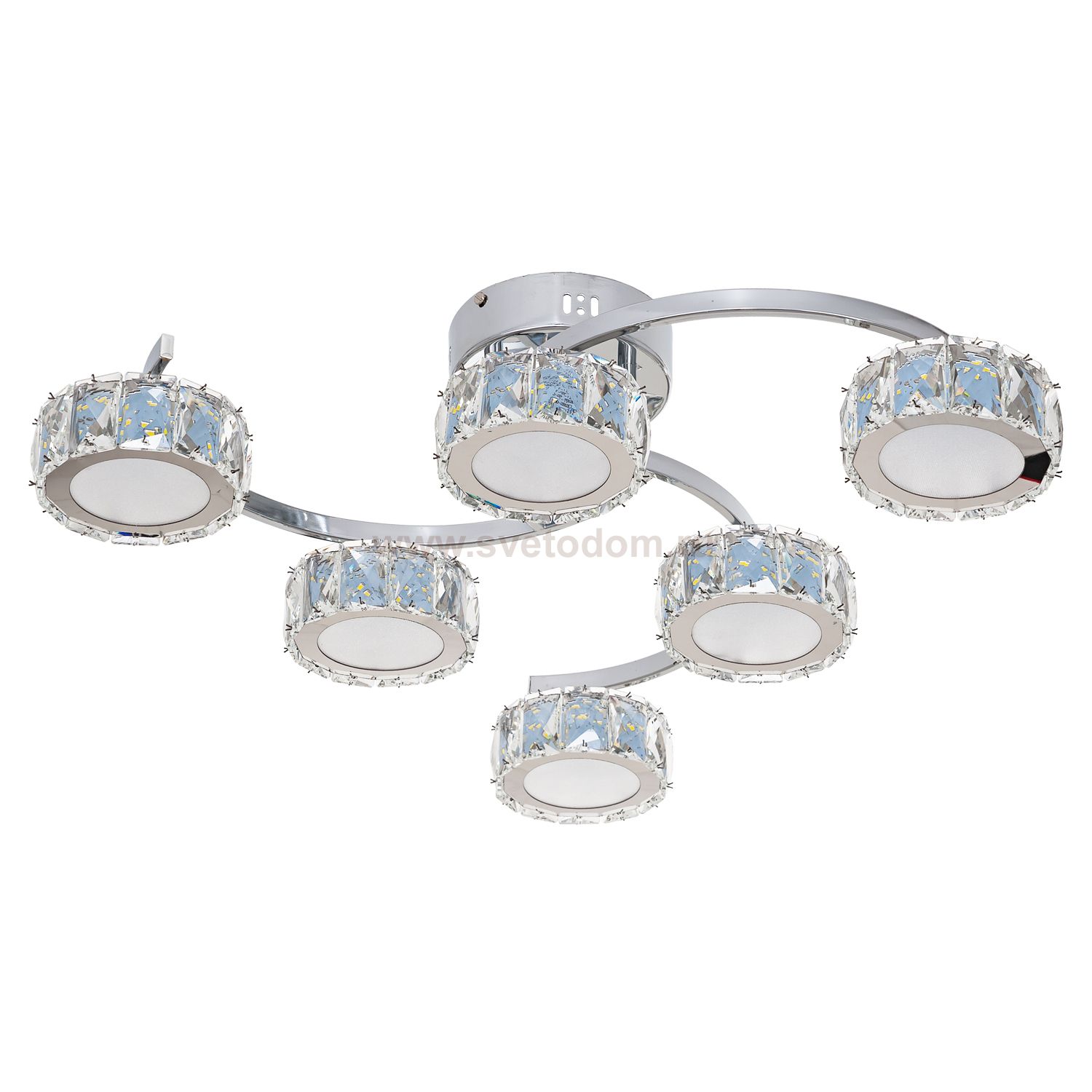 Потолочная светодиодная люстра G61174/6CR WT Gerhort