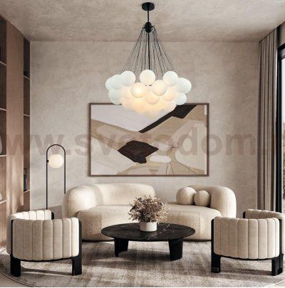 Люстра в стиле модерн G61372/37BK WT Gerhort