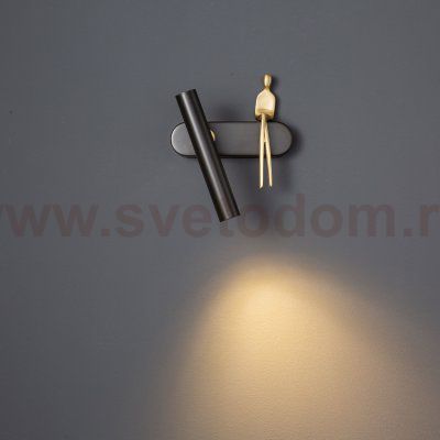 Настенный светодиодный светильник G61426/1wBK+COP BK Gerhort