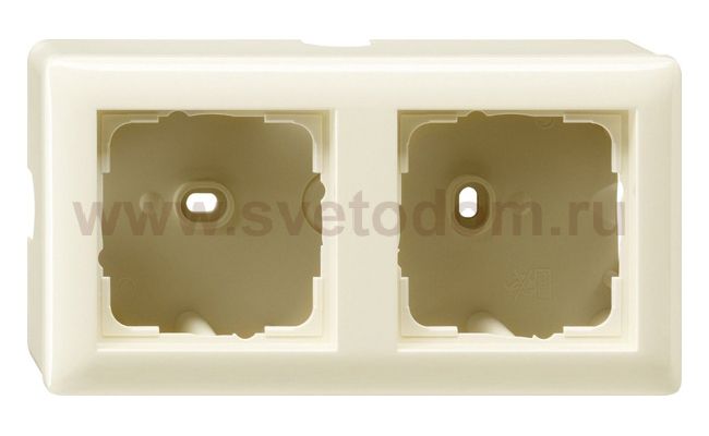Gira S-55 Бел глянц Рамка для открытого монтажа двойная (G6203)