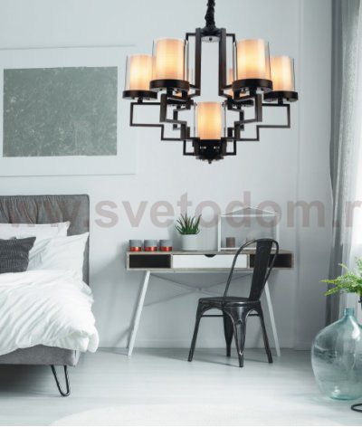 Подвесная люстра G71084/6+1BK Gerhort