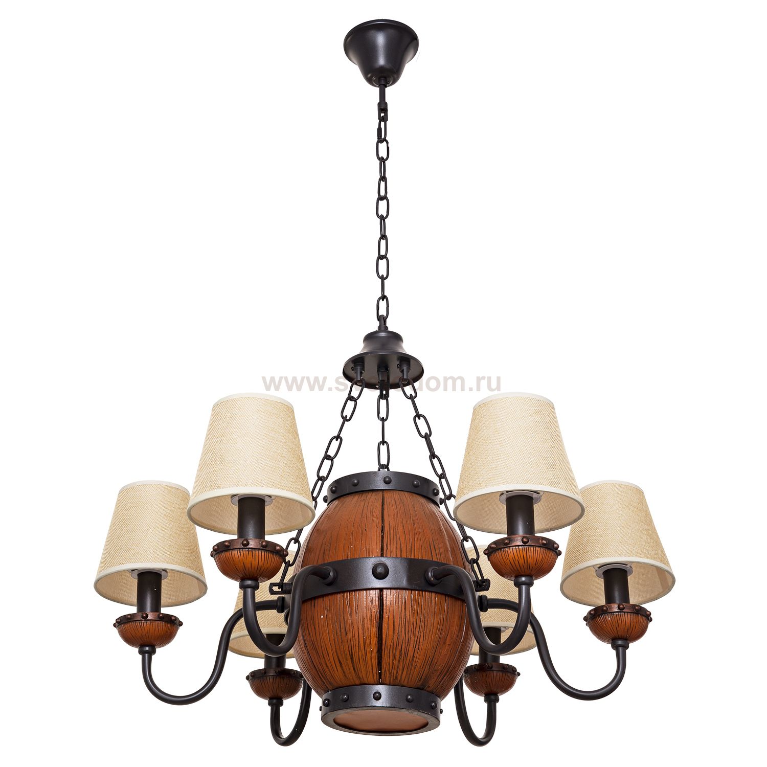 Подвесная люстра G71099/6BK+WD BEG Gerhort