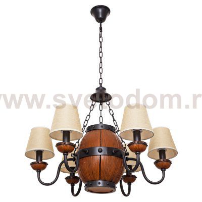 Подвесная люстра G71099/6BK+WD BEG Gerhort