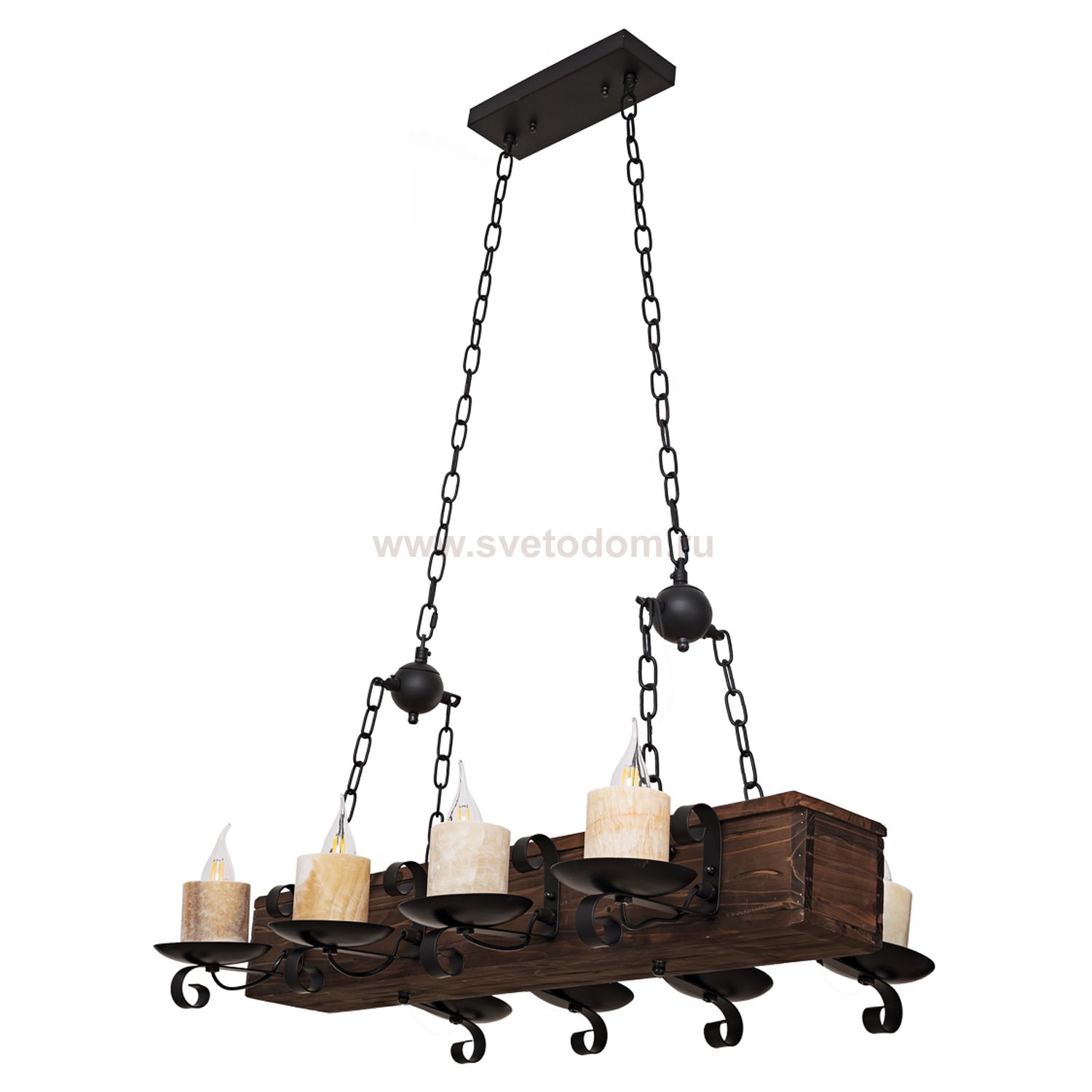 Подвесная люстра G71111/8BK+WD Gerhort