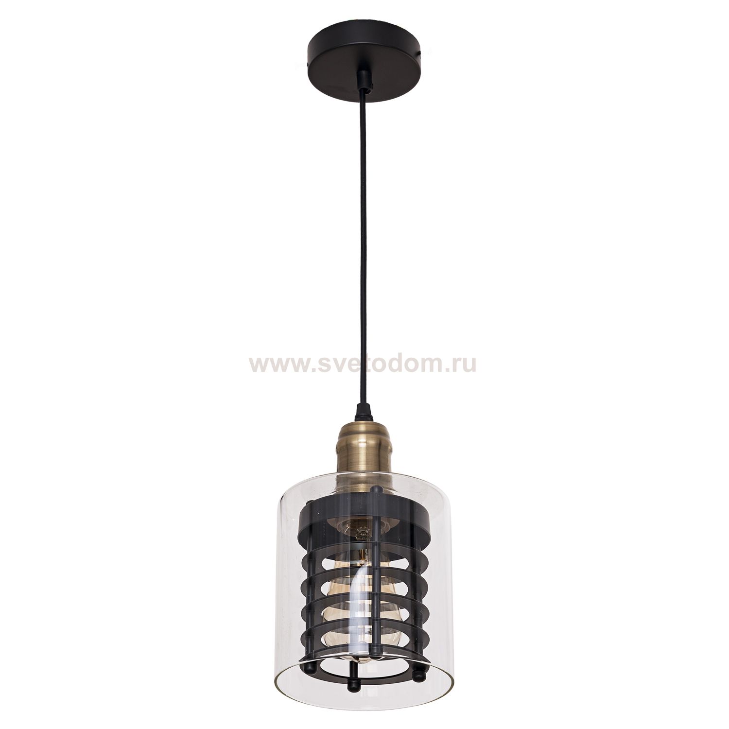 Подвесной светильник G71132/1BK BK+CL Gerhort