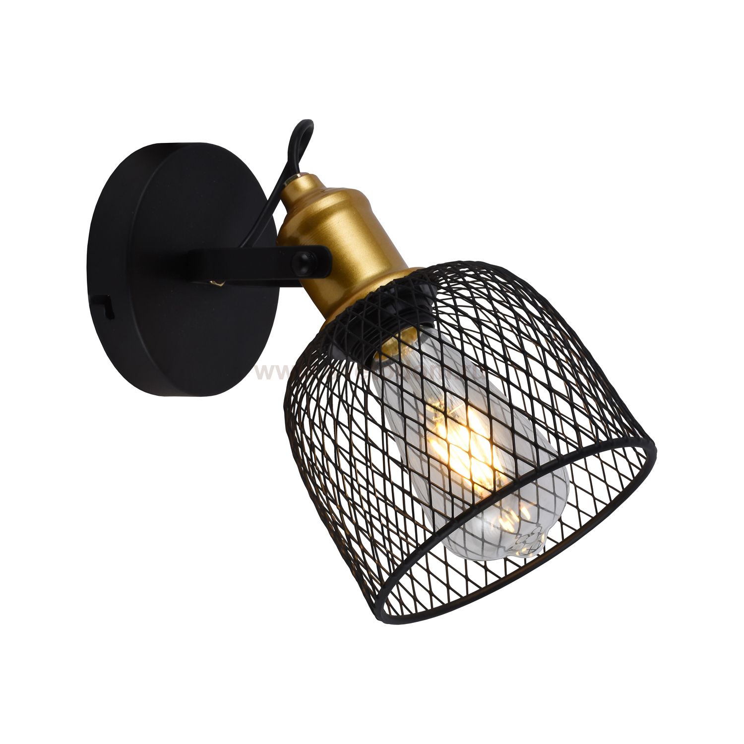 Настенный светильник G71158/1wBK+GD BK Gerhort