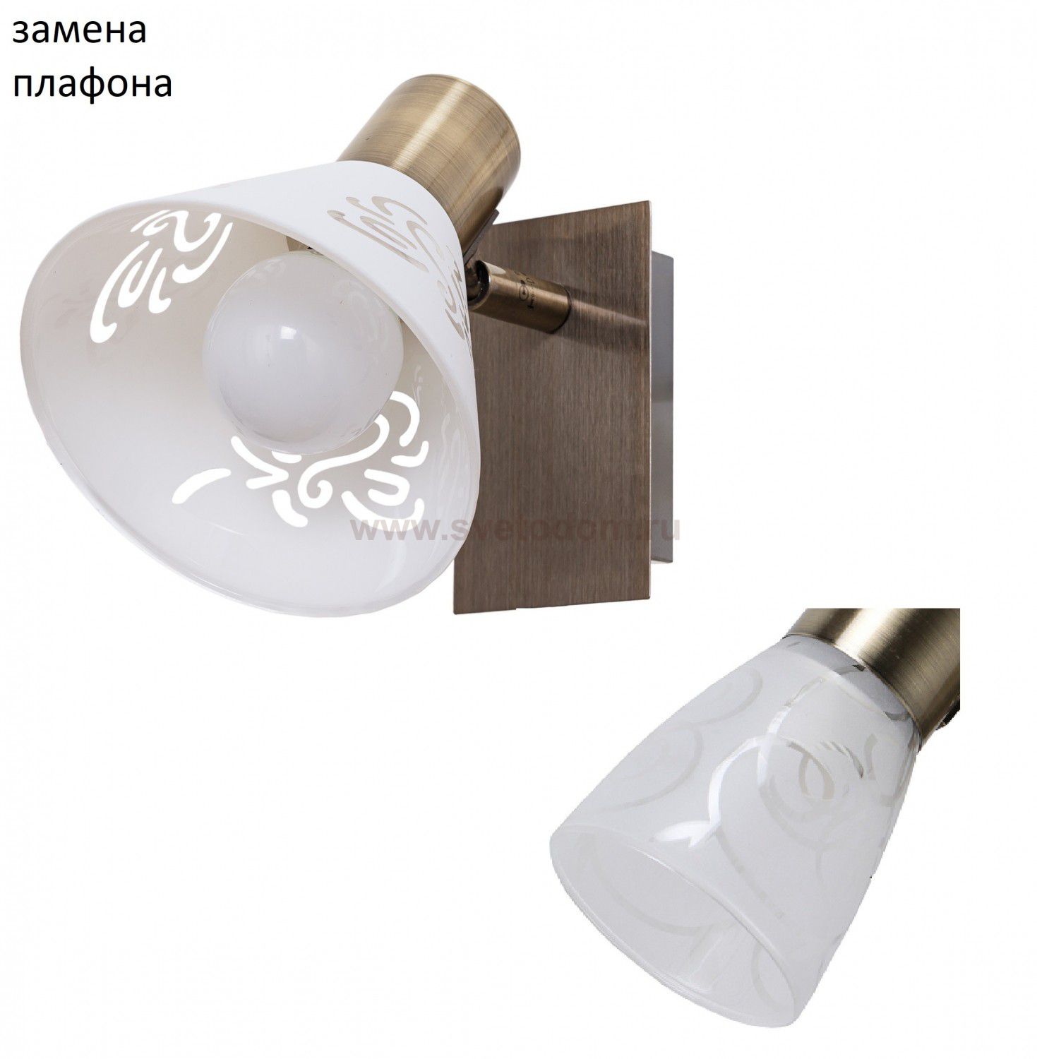 Спотовый светильник G81042/1wAB WT Gerhort