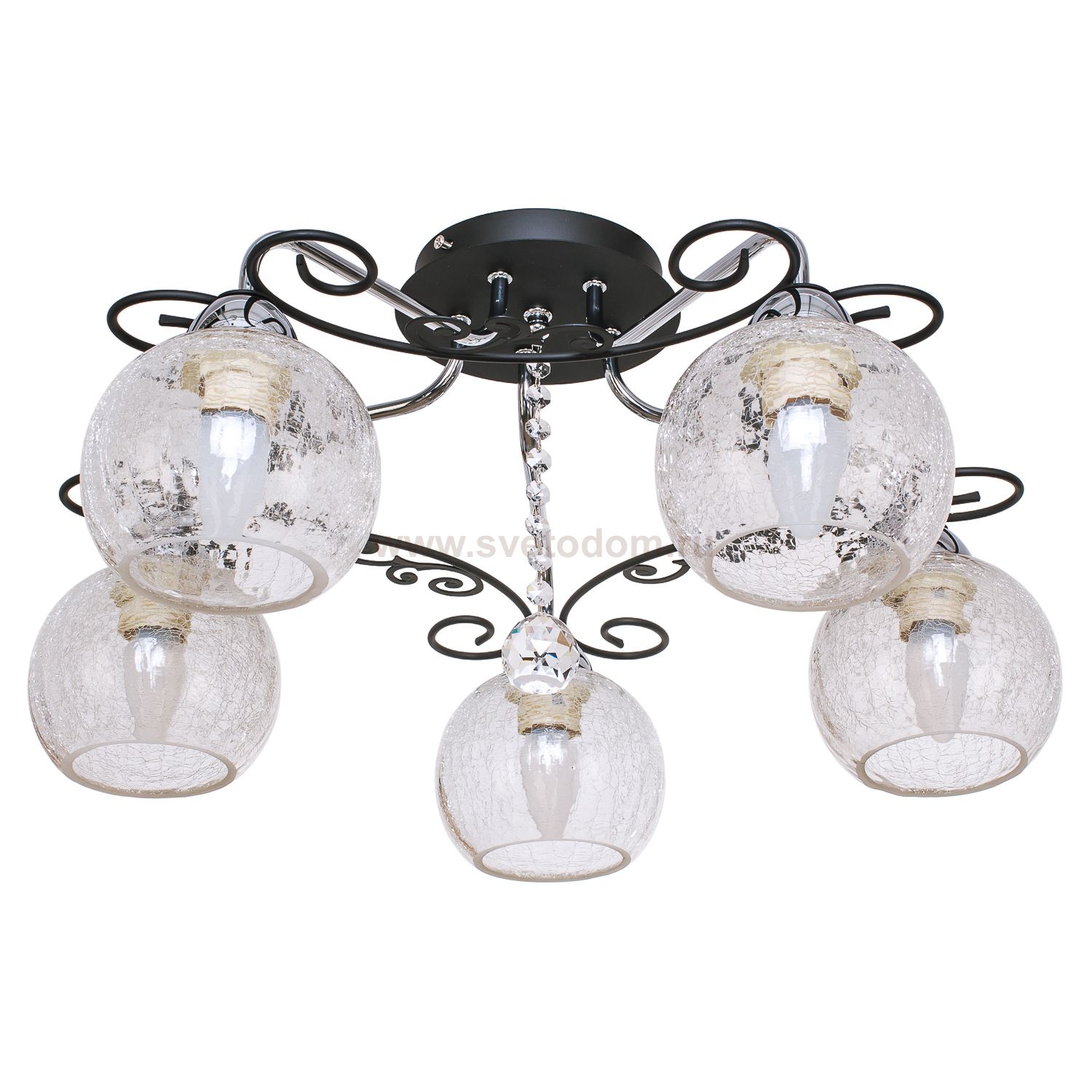 Потолочная люстра G91012/5BK+CR CL Gerhort