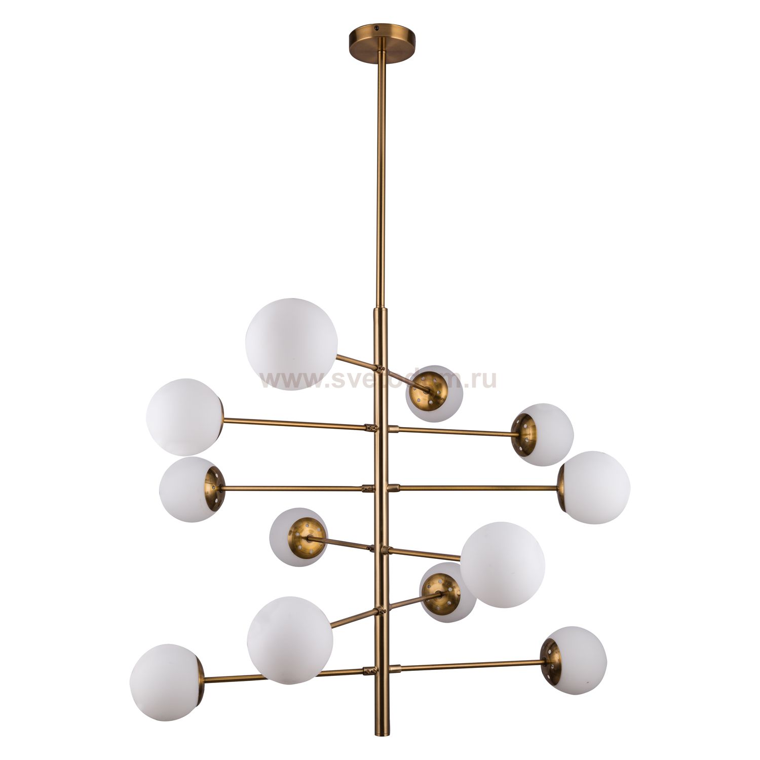 Потолочная люстра G91036/12BRS BRS+WT Gerhort