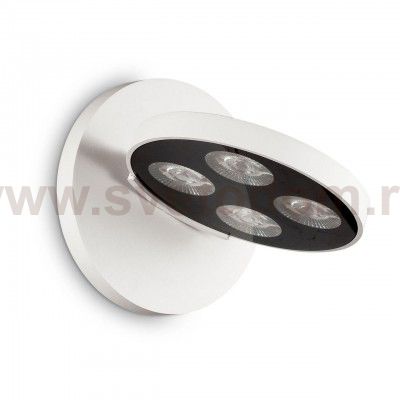 Светильник бра Ideal lux GARAGE AP4 ROUND BIANCO (205892)