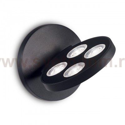 Светильник бра Ideal lux GARAGE AP4 ROUND NERO (205908)