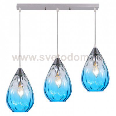 Светильник подвесной GAWAIBL03 PLG0090360E14BL металл,стекло 3*E14 60W