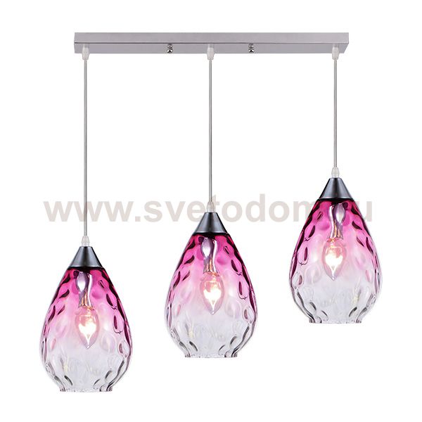 Светильник подвесной GAWAIPN03 PLG0090360E14PN металл,стекло 3*E14 60W