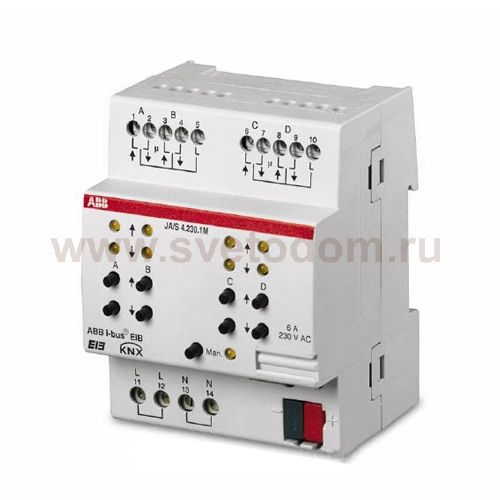JA/S 4.230.1M Активатор жалюзи 4-канальный c ручным управлением230 В 4 х 6 А GHQ6310064R0111
