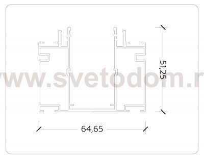 GL1026 BK черный IP20 220V 3000*64.5*51
