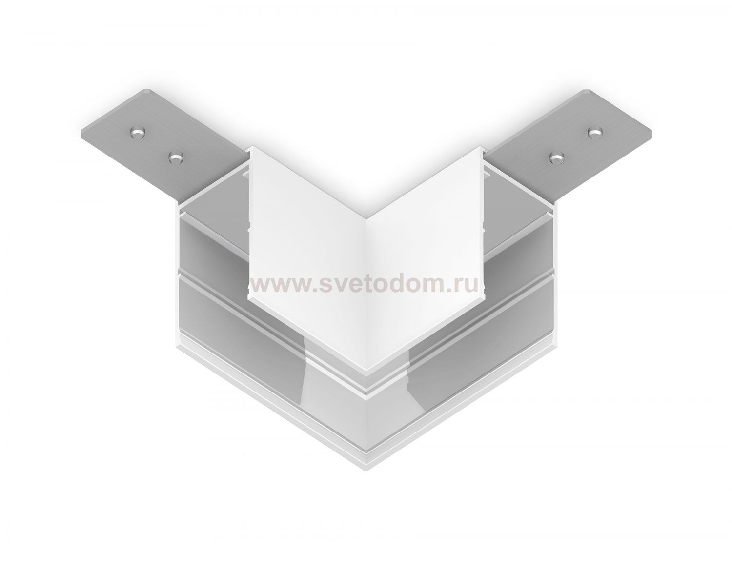 Коннектор угловой для накладного шинопровода Magnetic 220V Ambrella GL1031 WH белый коннектор угловой для накладного шинопровода Magnetic 220V 80*80*52