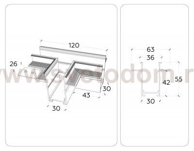 Коннектор T-образный для встраиваемого шинопровода Magnetic 220V Ambrella GL1041 WH белый коннектор T-образный для встраиваемого шинопровода Magnetic 220V 110*80*47